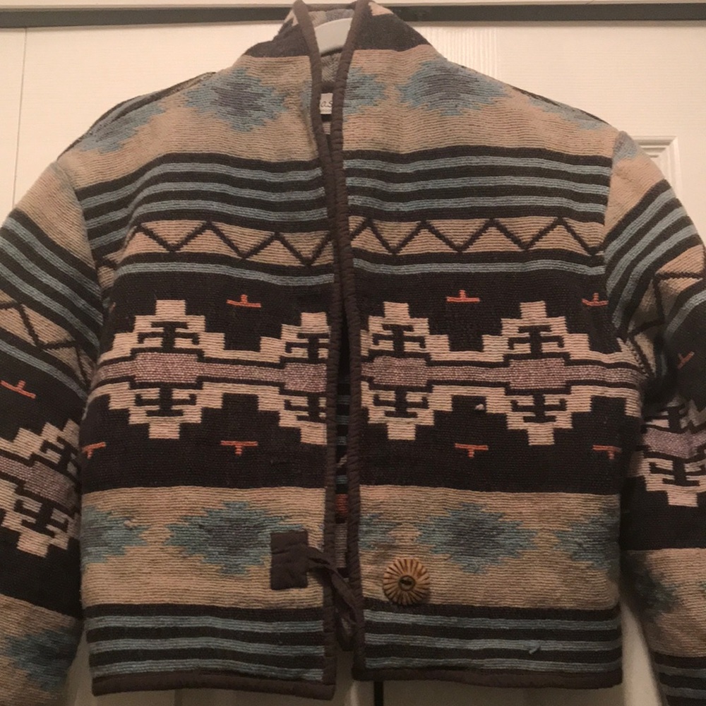 Free People Multicolor Patterned Jean Jacket - Picture 2 of 7